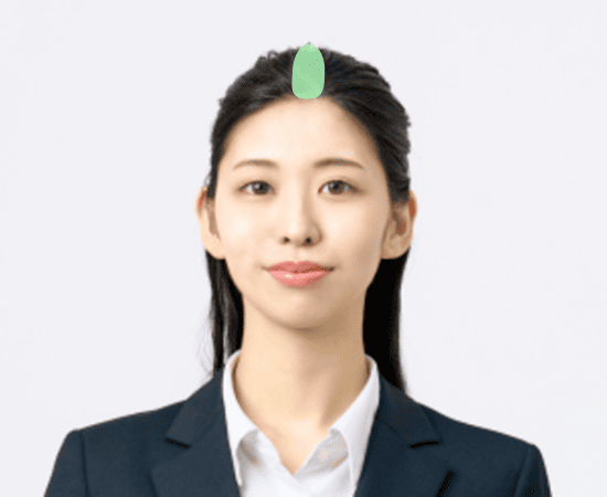 髪の分け目 その周辺など